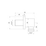 Black Round Outlet Elbow - Image 3