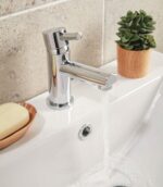 Premier Mono Basin Mixer with Push Waste - Image 2