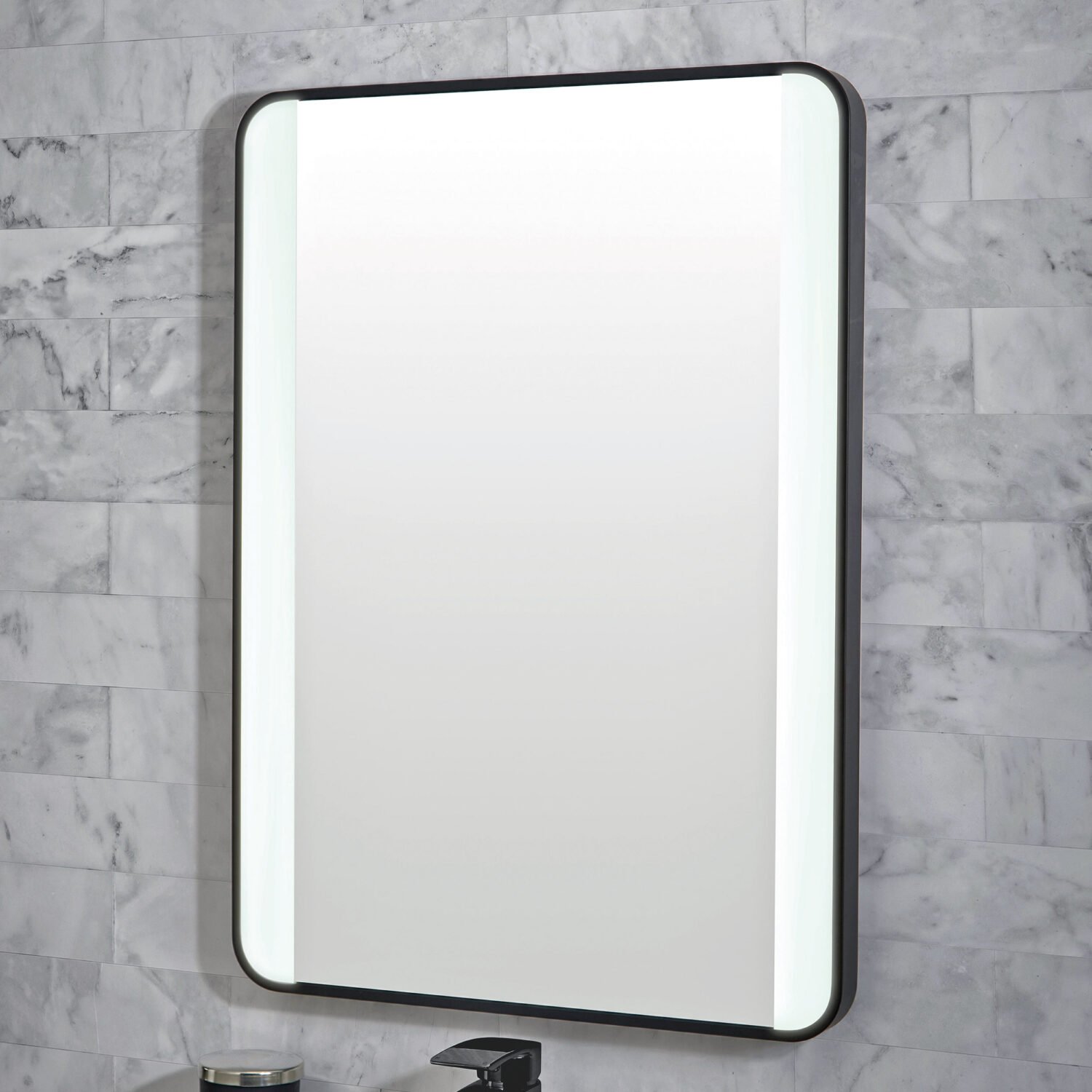 REFLECTION003-1500x1500-1.jpg Mono Soft Square Mirror W/Demister and Colour Change - Image 1