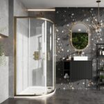 S6 Brushed Brass Double Door Quadrant
