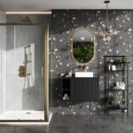 S6 Brushed Brass Sliding Door