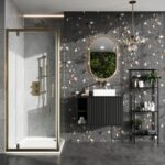 S6 Brushed Brass Pivot Door