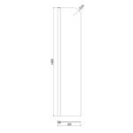 S6 Fixed Radius Bath Screen - Image 2
