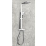 Helier Square Cool Touch Rigid Riser Shower