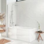 P Shape Bath Screen