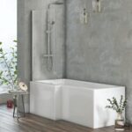 L Shape Bath Screen