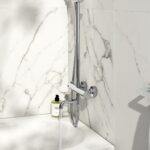 Solar Round Rigid Riser Shower With Bath Filler - Image 2