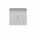 Square Chrome Dual Flush Button