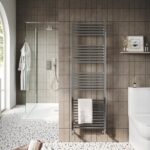 Simona Designer Chrome Towel Rail