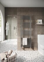 Simona Designer Chrome Towel Rail