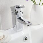 Forme Mini Mono Basin Mixer with Push Waste - Image 3