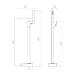 Lanza Freestanding Bath Tap - Image 2