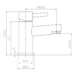 Premier Mono Basin Mixer with Push Waste - Image 3