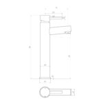 Premier Tall Basin Mixer – No waste - Image 2
