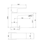 Muro Mini Mono Basin Mixer - Image 3