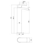 Belini Tall Basin Mixer - Image 2