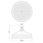 Traditional Shower Head 200mm - Image 3