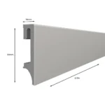 Warm Grey ESP203 80mm x 2.4m Vox Skirting Board - Image 2