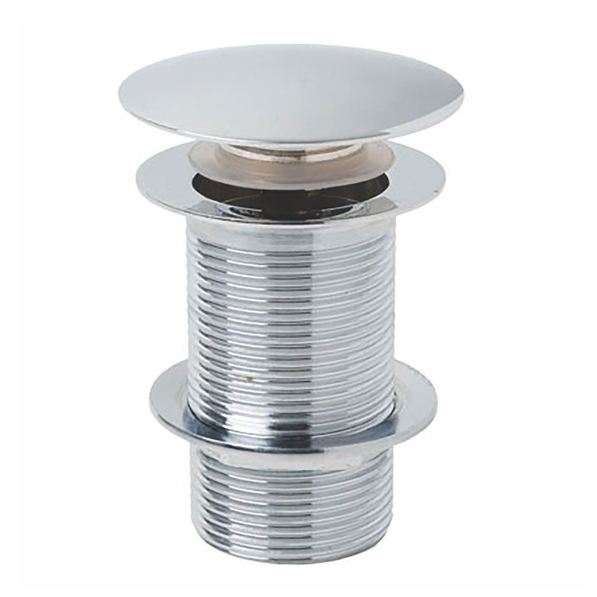 WASTE91_CUTOUT_001-1.jpg Round Dome Unslotted Sprung Basin Waste - Image 1