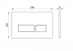 Square Dual Flush Button - Image 6