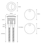 White Seat Hinge Cover & Cistern Push Button - Image 2