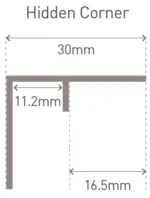 Multipanel Bathroom Wall Panel Hidden Internal Corner - Image 2
